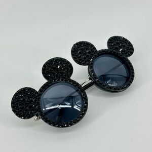 Disney Mickey Mouse Black Rhinestone Crystal Sunglasses